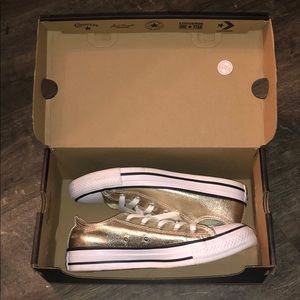 Metallic Gold Converse